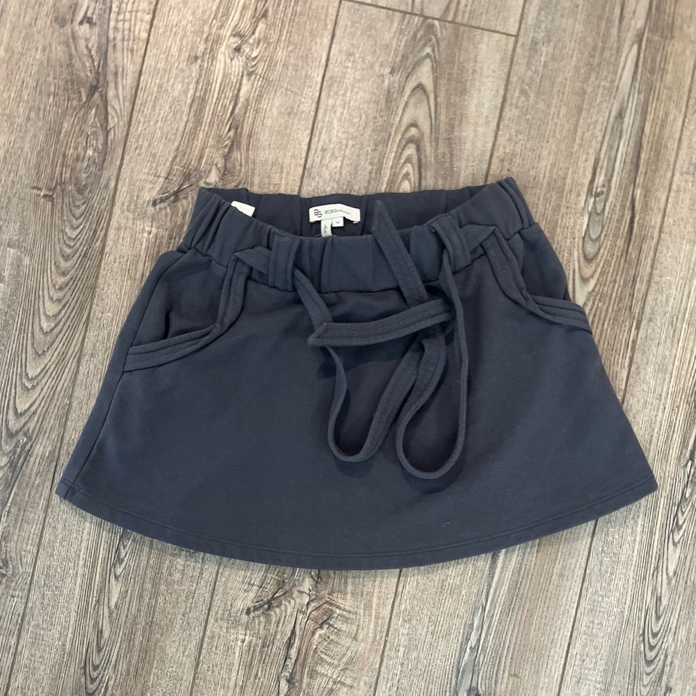 BCBG gray mini skirt sweat pants xs sporty